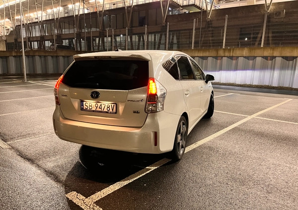 Toyota Prius+ cena 58900 przebieg: 151000, rok produkcji 2012 z Biała małe 172